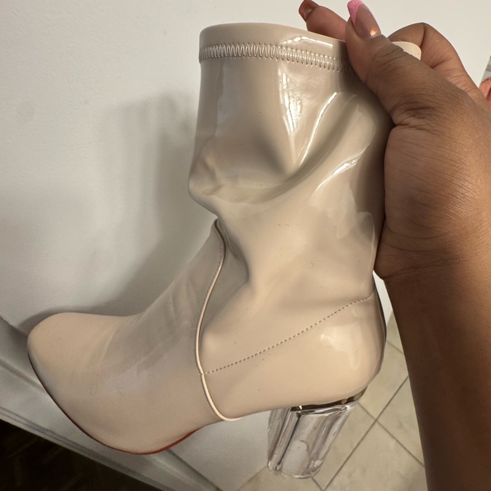Ego OfficialUK Cream Women's Ankle Boots